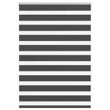 vidaXL zebrafüggönnyel fekete szövetszélesség 105,9 cm poliészter lakástextília