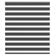 vidaXL zebrafüggönnyel fekete szövetszélesség 120,9 cm poliészter lakástextília