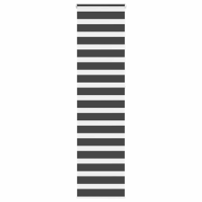 vidaXL zebrafüggönnyel fekete szövetszélesség 55,9 cm poliészter lakástextília