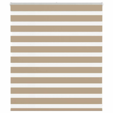 vidaXL zebrafüggönnyel homokbarna szövetszélesség 115,9 cm poliészter lakástextília