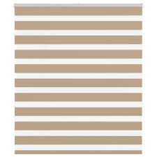 vidaXL zebrafüggönnyel homokbarna szövetszélesség 120,9 cm poliészter lakástextília