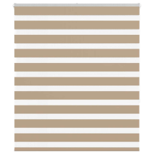 vidaXL zebrafüggönnyel homokbarna szövetszélesség 125,9 cm poliészter lakástextília
