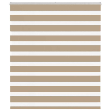 vidaXL zebrafüggönnyel homokbarna szövetszélesség 125,9 cm poliészter lakástextília