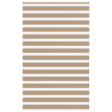 vidaXL zebrafüggönnyel homokbarna szövetszélesség 140,9 cm poliészter lakástextília