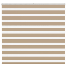 vidaXL zebrafüggönnyel homokbarna szövetszélesség 150,9 cm poliészter lakástextília