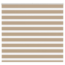 vidaXL zebrafüggönnyel homokbarna szövetszélesség 150,9 cm poliészter lakástextília