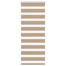 vidaXL zebrafüggönnyel homokbarna szövetszélesség 60,9 cm poliészter lakástextília