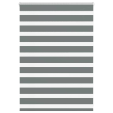 vidaXL zebrafüggönnyel sötét szürke szövetszélesség 100,9cm poliészter lakástextília