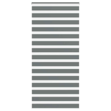 vidaXL zebrafüggönnyel sötét szürke szövetszélesség 105,9cm poliészter lakástextília