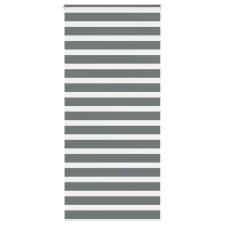 vidaXL zebrafüggönnyel sötét szürke szövetszélesség 110,9cm poliészter lakástextília
