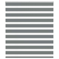vidaXL zebrafüggönnyel sötét szürke szövetszélesség 125,9cm poliészter lakástextília