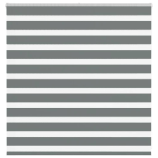 vidaXL zebrafüggönnyel sötét szürke szövetszélesség 135,9cm poliészter lakástextília