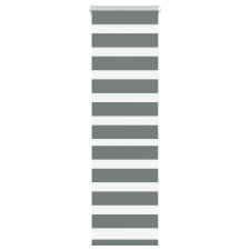 vidaXL zebrafüggönnyel sötét szürke szövetszélesség 40,9 cm poliészter lakástextília