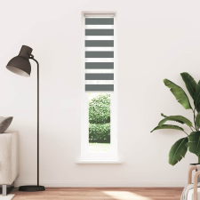 vidaXL zebrafüggönnyel sötét szürke szövetszélesség 40,9 cm poliészter (4014172) lakástextília