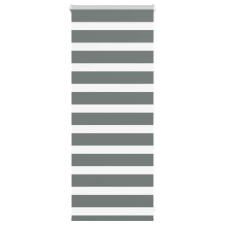 vidaXL zebrafüggönnyel sötét szürke szövetszélesség 50,9 cm poliészter lakástextília