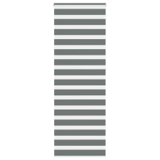 vidaXL zebrafüggönnyel sötét szürke szövetszélesség 70,9 cm poliészter lakástextília