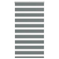 vidaXL zebrafüggönnyel sötét szürke szövetszélesség 80,9 cm poliészter lakástextília