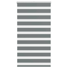 vidaXL zebrafüggönnyel sötét szürke szövetszélesség 85,9 cm poliészter lakástextília
