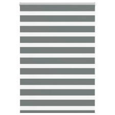 vidaXL zebrafüggönnyel sötét szürke szövetszélesség 95,9 cm poliészter lakástextília