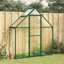vidaXL zöld alumínium melegház alapvázzal 169 x 58 x 195 cm kerti tárolás