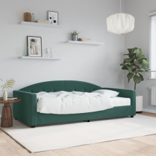 vidaXL zöld bársony heverő matraccal 100 x 200 cm ágy és ágykellék