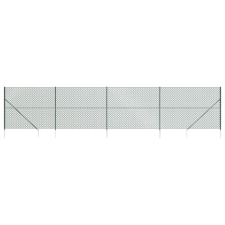 vidaXL zöld drótkerítés cövekekkel 1,4 x 10 m (153923) építőanyag