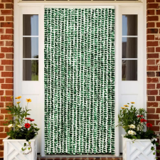 vidaXL Zöld és fehér zsenília rovarfüggöny 56 x 200 cm szúnyogháló