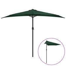 vidaXL zöld féloldalas erkély napernyő alumíniumrúddal 300 x 155 cm kerti bútor