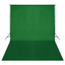vidaXL Zöld háttértartó állványrendszer 500 x 300 cm háttérkarton