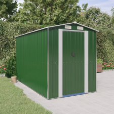 vidaXL zöld horganyzott acél kerti fészer 192x357x223 cm kerti tárolás