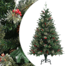 vidaXL zöld karácsonyfa fenyőtobozokkal 120 cm műfenyő
