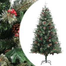 vidaXL zöld karácsonyfa fenyőtobozokkal 195 cm műfenyő