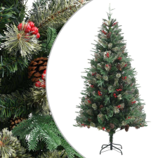 vidaXL zöld karácsonyfa fenyőtobozokkal 225 cm műfenyő