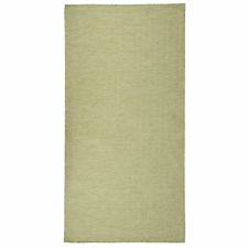 vidaXL Zöld lapos szövésű kültéri szőnyeg 100 x 200 cm lakástextília