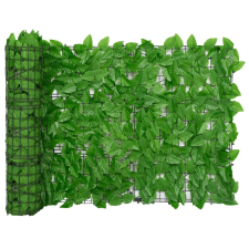 vidaXL zöld leveles erkélyparaván 200 x 75 cm (3216421) kerti bútor