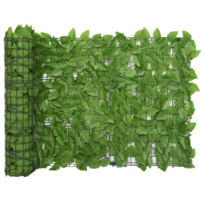 vidaXL zöld leveles erkélyparaván 600 x 75 cm kerti bútor