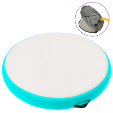 vidaXL Zöld PVC felfújható tornamatrac pumpával 100 x 100 x 15 cm jóga felszerelés