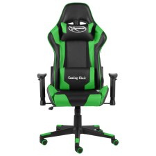vidaXL zöld PVC forgó gamer szék (20493) forgószék