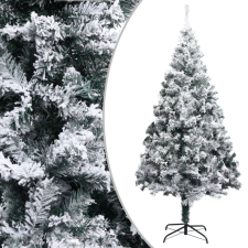 vidaXL Zöld PVC műkarácsonyfa pelyhes hóval 240 cm műfenyő
