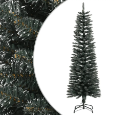 vidaXL Zöld PVC vékony műkarácsonyfa állvánnyal 150 cm műfenyő