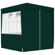 vidaXL Zöld rendezvénysátor oldalfalakkal 2 x 2 m 90 g/m² sátor