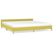 vidaXL zöld szövet ágykeret fejtámlával 200x200 cm (347446) ágy és ágykellék