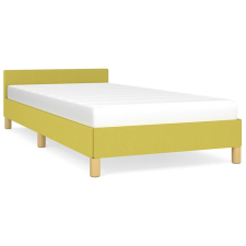 vidaXL zöld szövet ágykeret fejtámlával matrac nélkül 90x190 cm (347382) ágy és ágykellék