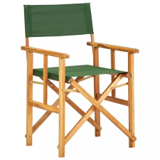vidaXL Zöld tömör akácfa rendezői szék kerti bútor