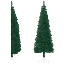 vidaXL zöld vékony fél műkarácsonyfa állvánnyal 120 cm (344599) műfenyő