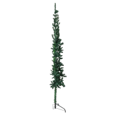 vidaXL zöld vékony fél műkarácsonyfa állvánnyal 210 cm (344602) műfenyő