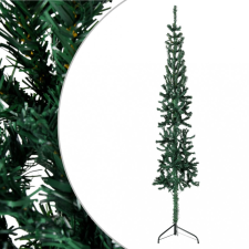 vidaXL zöld vékony fél műkarácsonyfa állvánnyal 240 cm műfenyő
