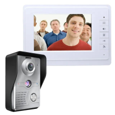  Video Door Intercom rendszer, vezetékes telepítés, esőálló hívópanel, 819MKW11 bababiztonság