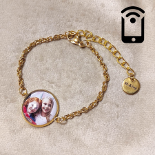 Videóvetítő karkötő, videót, zenét, linket nyit meg okostelefonon - arany szín karkötő