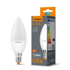 Videx LED izzó E14 C37 gyertya 7W = 50W 630lm 4000K semleges 220° Videx izzó